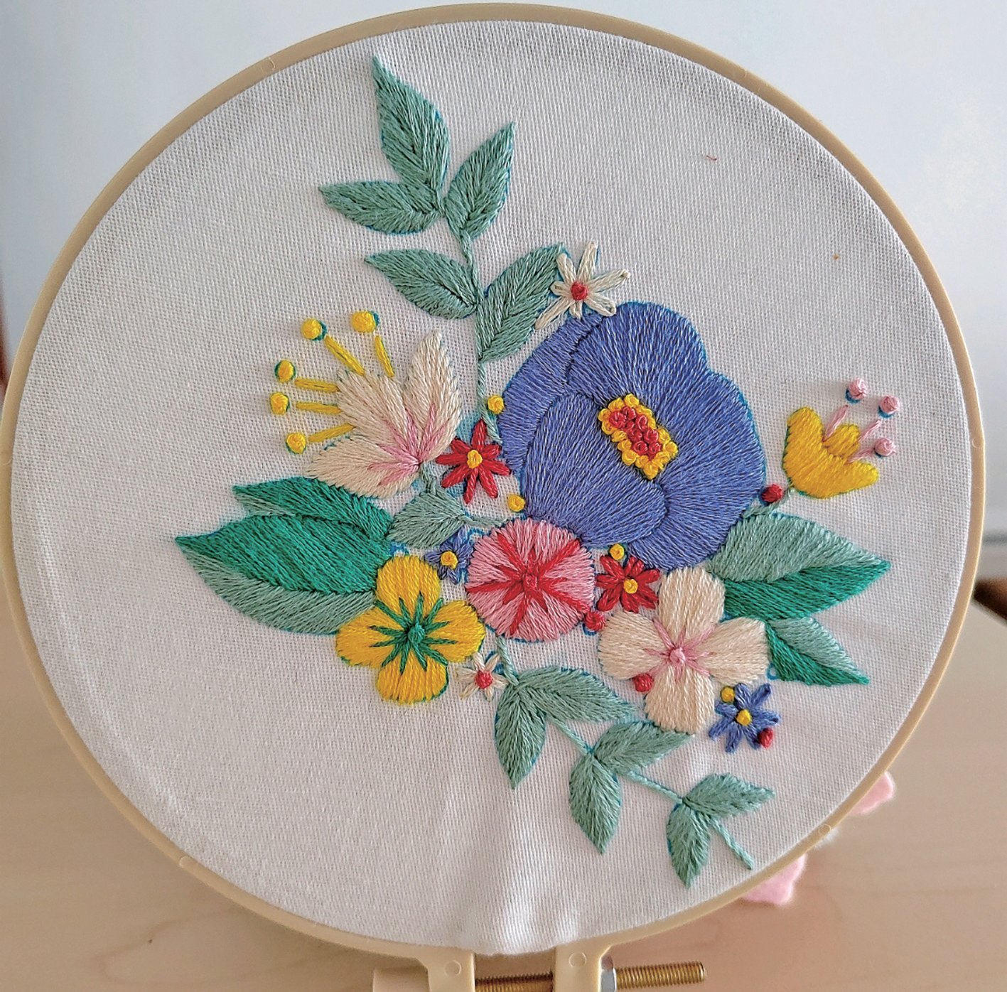 春暖花开(手工刺绣)